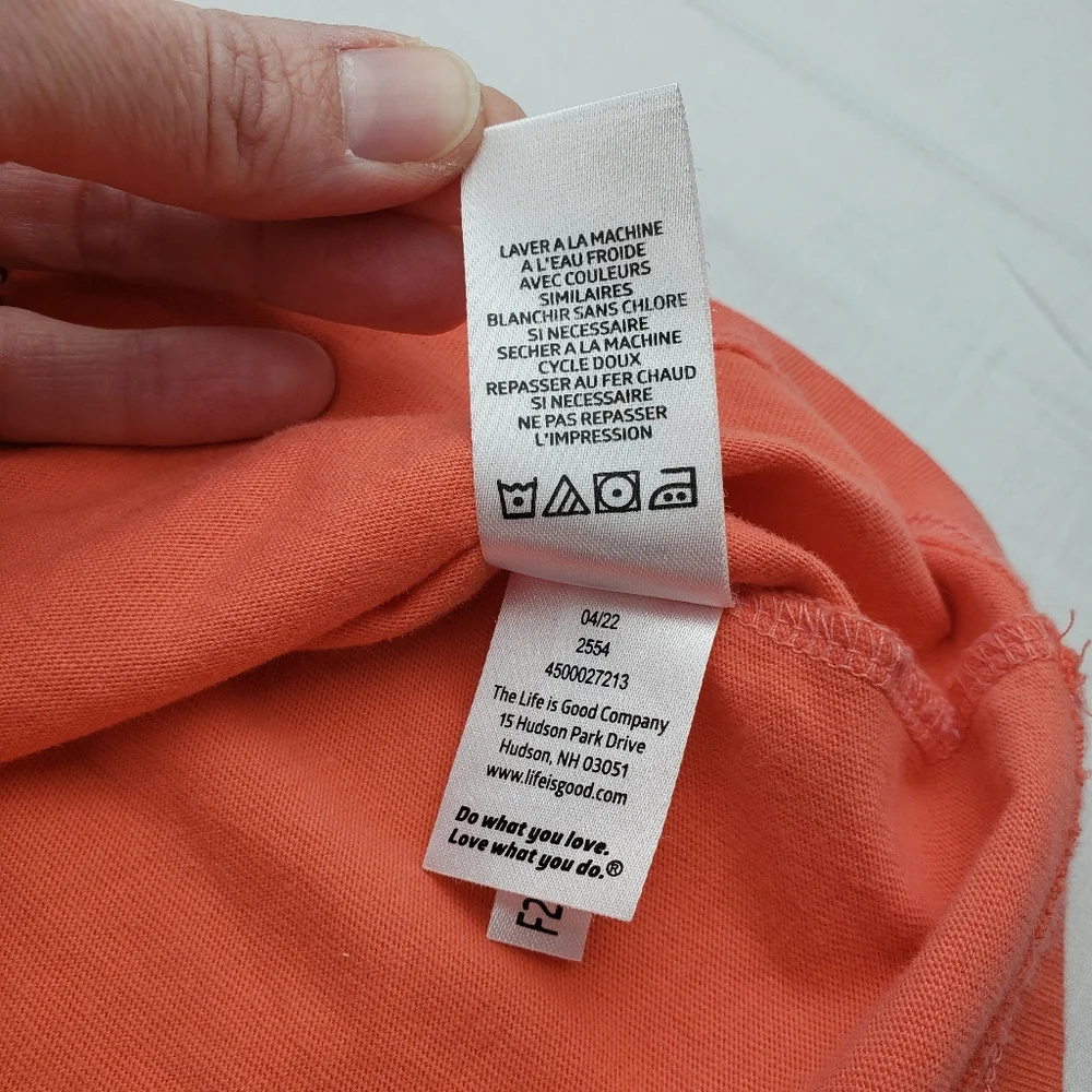 Life is Good coral flower XL girls short sleeve tshirt - Picture 7 of 9